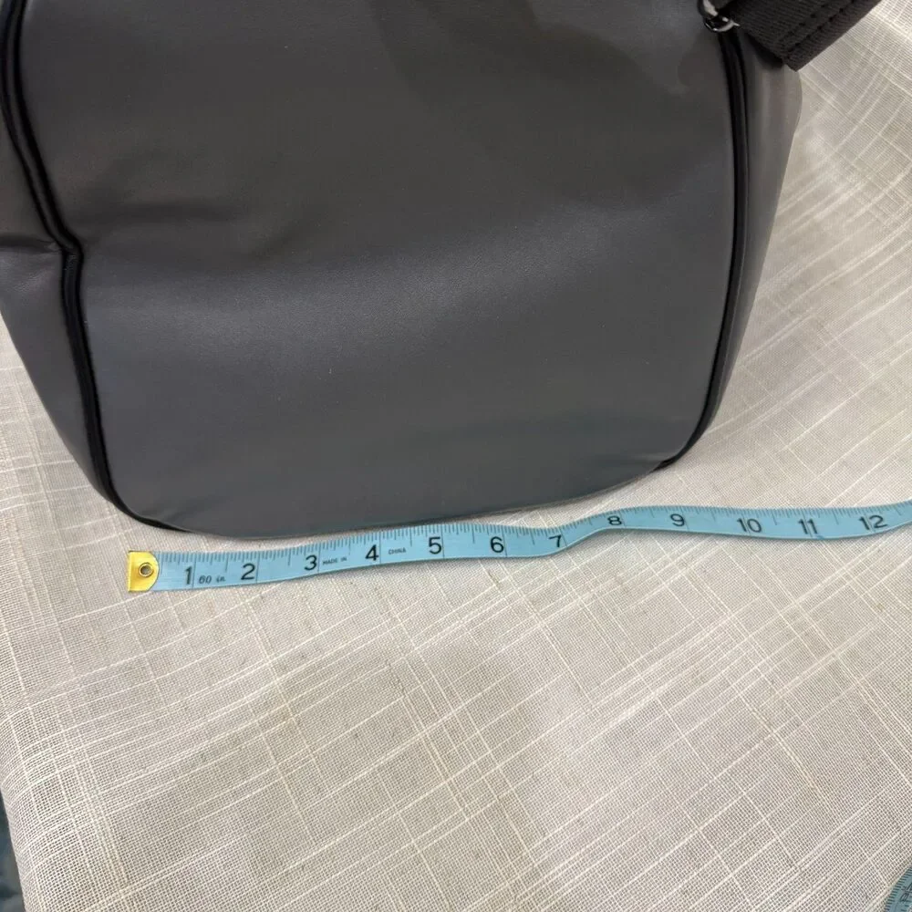 Ted Baker London Hold All Faux-Leather Weekend Duffel Bag Gray
